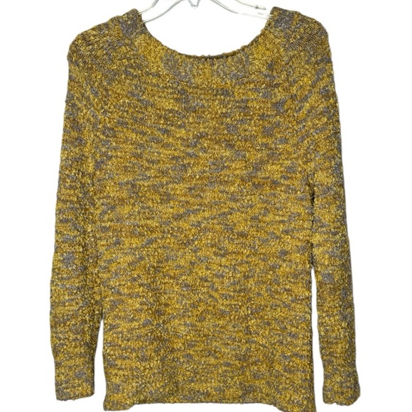 Soft Surroundings Yellow-Multi Cozy Crewneck Sweater - Picture 2 of 8